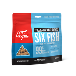 Six fish hotsell cat treats